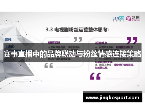 赛事直播中的品牌联动与粉丝情感连接策略